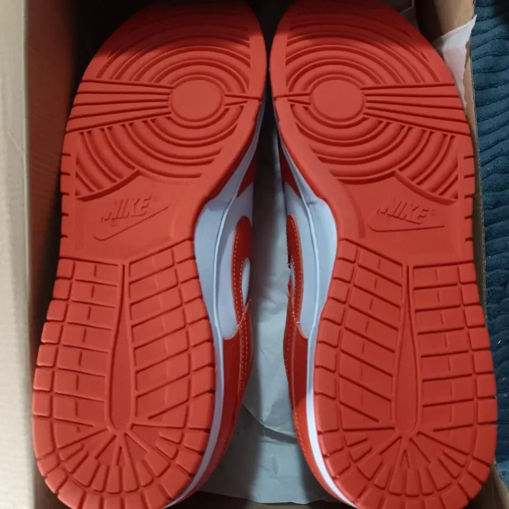 Nike Men's Orange and White Trainers